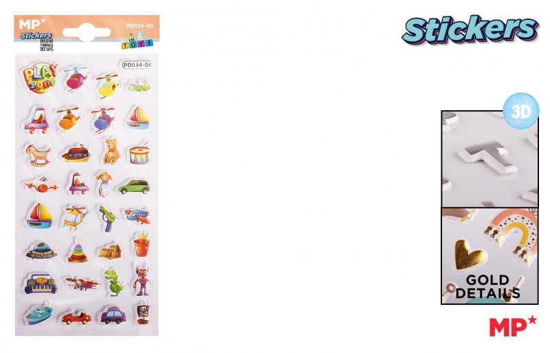 Naklejki 3D MP Zabawki