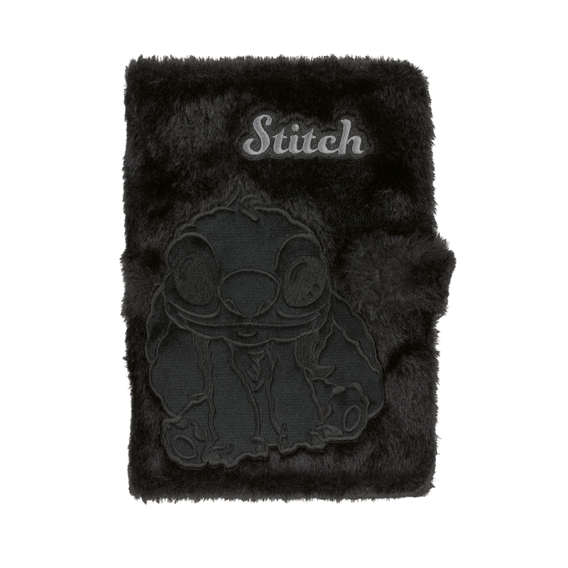 Notes A5 80k. Disney Fluffy Stitch black