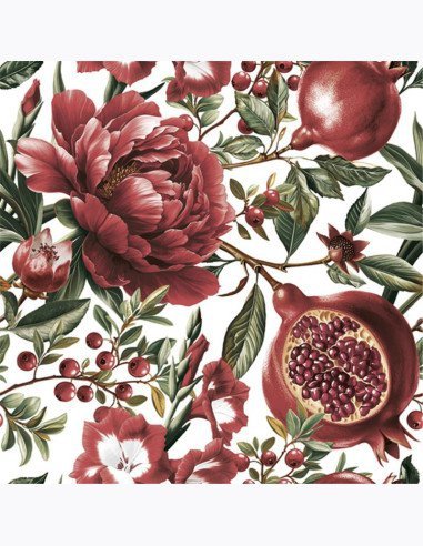 Serwetki DAISY Lunch SD 330x330 Kwiaty czerwone 043201