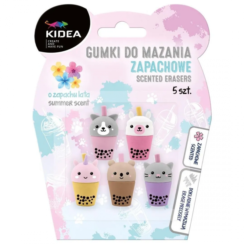 Gumki do mazania zapachowe Shake 5szt. Kidea