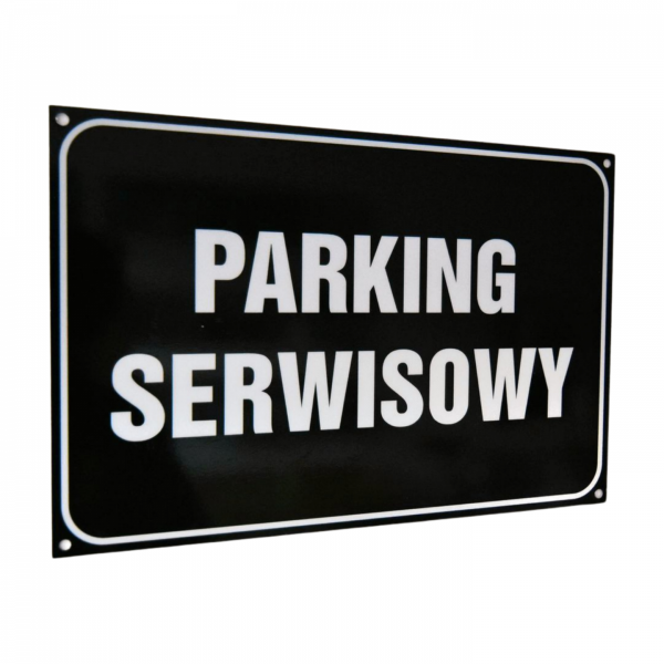 Tablica parking serwisowy, tablica aluminiowa
