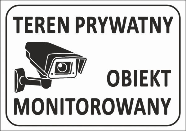 Tablica teren prywatny 29,7/21cm