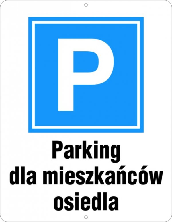 Parking dla mieszkańców osiedla
