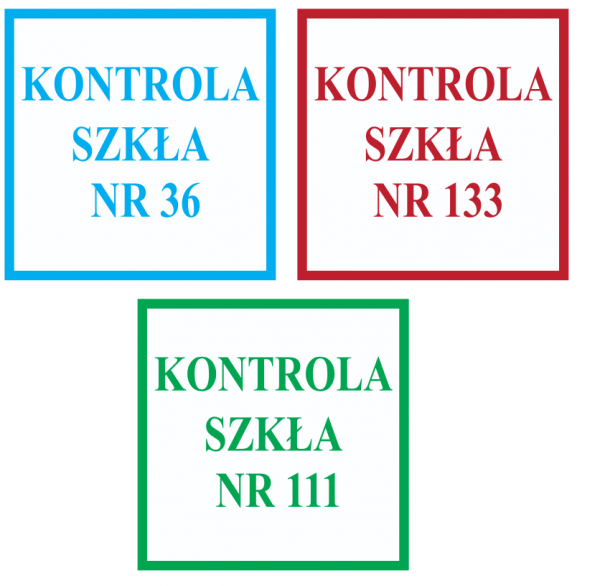 Tabliczka kontroli jakości 10x10 cm personalizowana