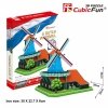 Puzzle 3D Wiatrak Holenderski Zestaw XL