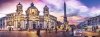 Puzzle 500 elementów Panorama - Piazza Navona, Rzym