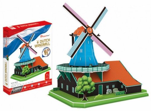 Puzzle 3D Wiatrak Holenderski Zestaw XL