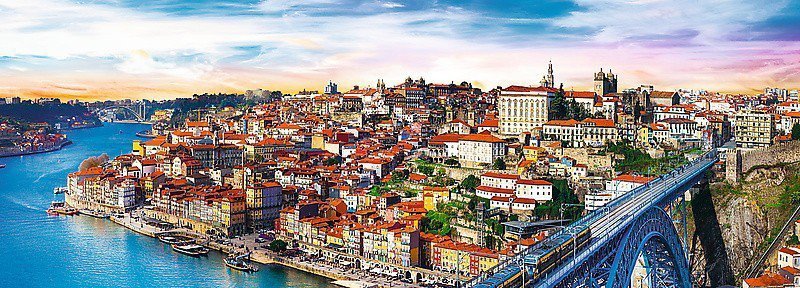 Puzzle 500 elementów Panorama - Porto, Portugalia