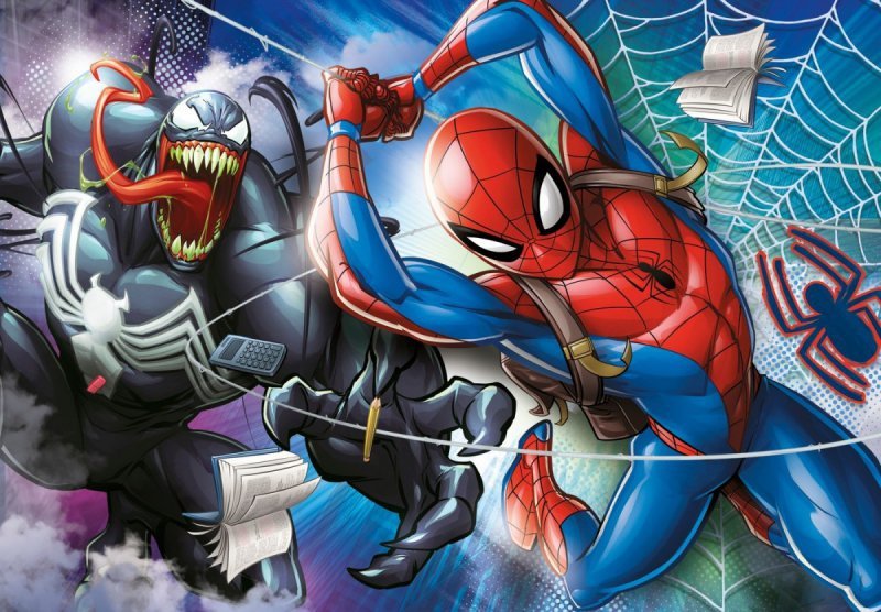 Puzzle 104 elementy Super Kolor - Spider-Man