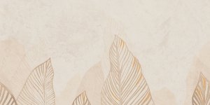 Tubądzin Mild Clay Leaves D Dekor 119,8x59,8