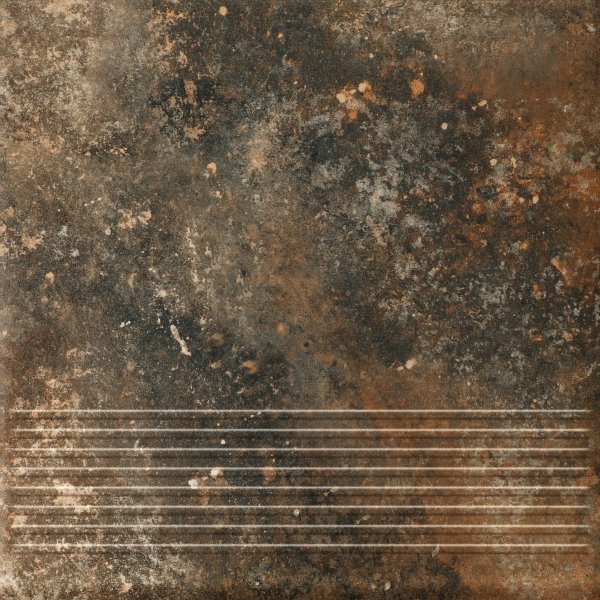 Paradyż Arteon Brown Stopnica prosta 30x30