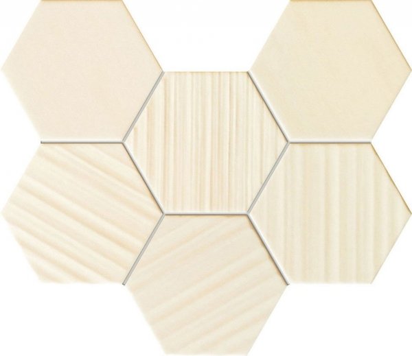 Tubądzin Mozaika Horizon hex ivory 28,9x22,1
