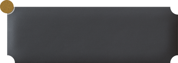 Tubądzin Maciej Zień Sophisticated Brick black dekor 23,7x7,8