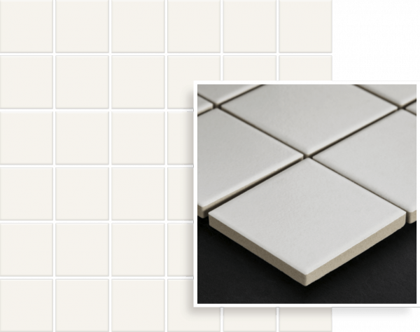 Paradyż Albir Bianco Mozaika Prasowana K.4,8X4,8 - 29,8x29,8