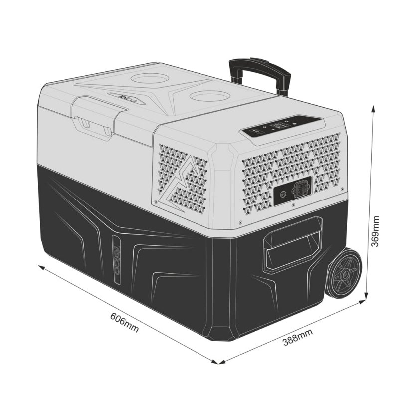 Przenośna lodówka kompresorowa Yolco BCX30 GREY