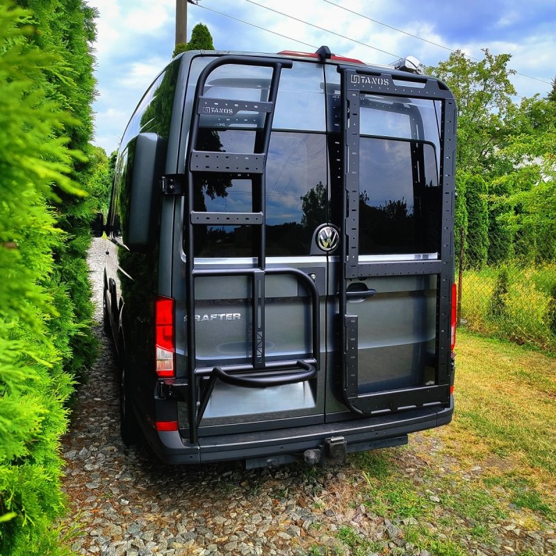 bagażnik na tylne drzwi  tanos z drabinką 