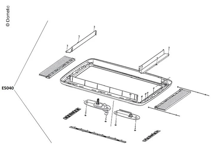 Ramka okna Dometic .Midi-Heki E5040 