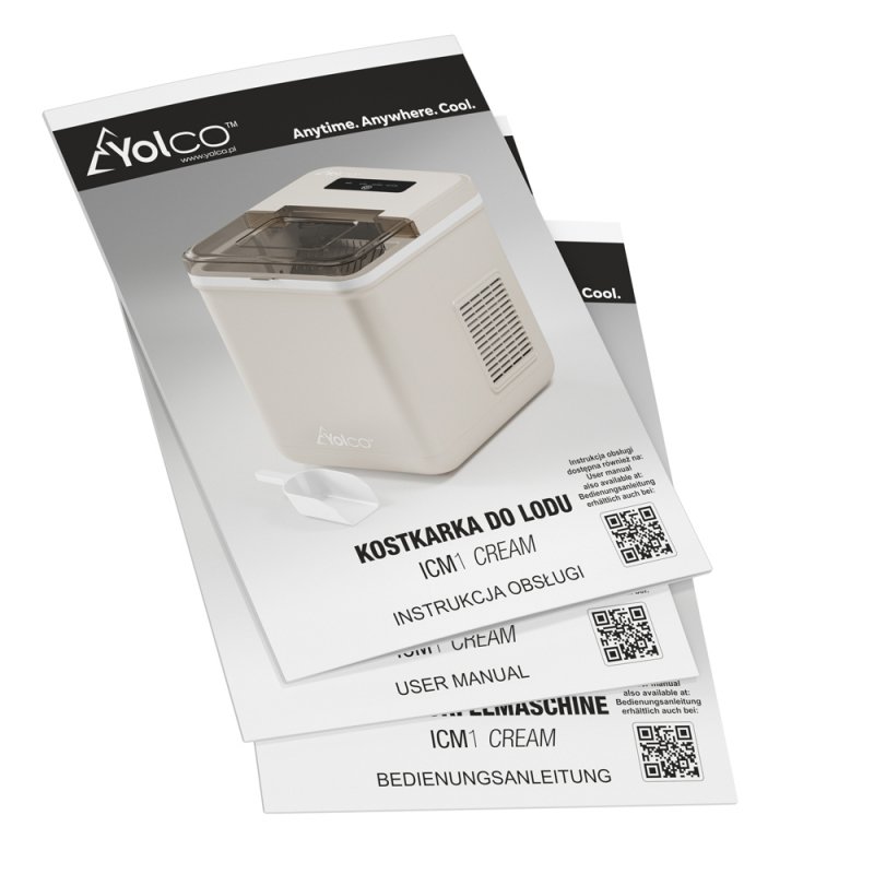 Kostkarka do lodu 12V Yolco ICM1 Cream