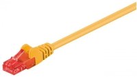 Kabel krosowy patchcord U/UTP kat.6 CCA żółty 3m 68408