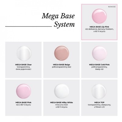 Mega Base - kolor Cold Pink - Baza Hybrydowa