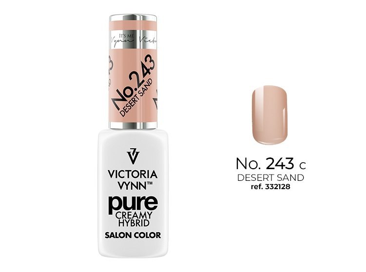   Kremowy Lakier Hybrydowy PURE kolor:  No 243 Desert Sand