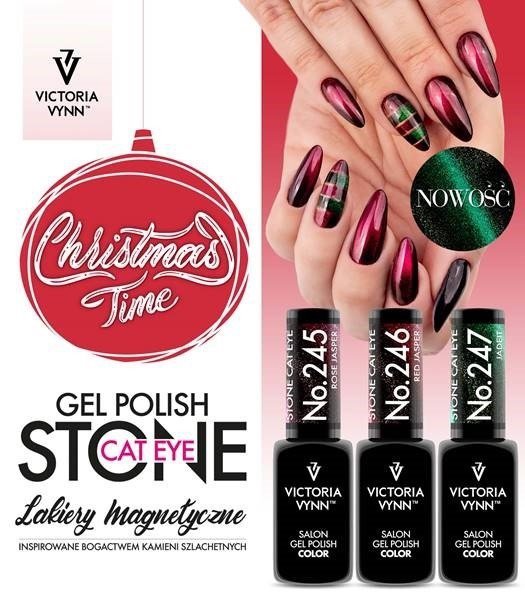  Victoria Vynn Salon Gel Polish COLOR kolor: No 246 Red Jasper Cat Eye