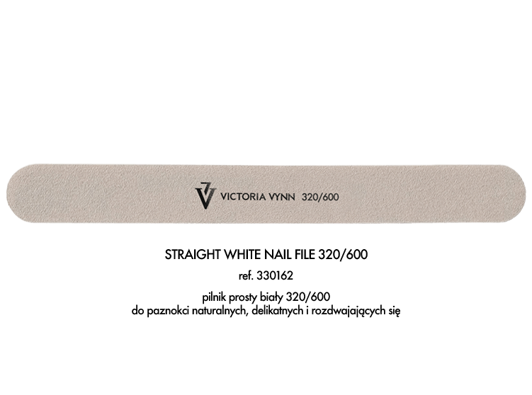  Pilnik prosty Biały 320/600 Victoria Vynn