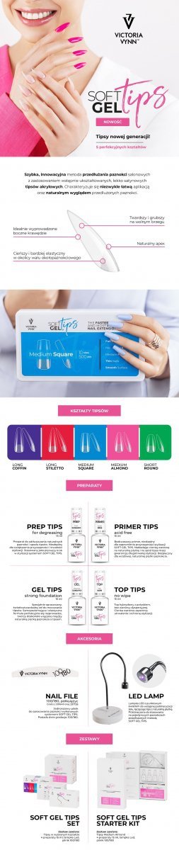   SOFT GEL TIPS - Tipsy 500 szt Victoria Vynn