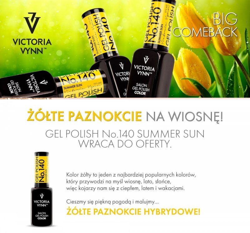  Victoria Vynn Salon Gel Polish COLOR kolor: No 140 Summer Sun