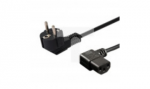 Kabel SAVIO CL-115 (C13 / IEC C13 / IEC 320 C13 M - Schuko M 1,2m kolor czarny)
