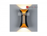 Abigali Kinkiet Black-Gold 2x5W 3000K, ABIGALI-KMG2X5WW