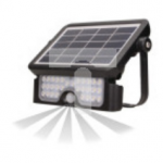 LUX LED 5W, naświetlacz solarny z czujnikiem ruchu 500lm, IP65, 4000K, 2x1500mAh, czarny,AD-SL-6108BLR4