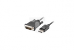 Kabel adapter DisplayPort 1.2 / DVI-D 1m czarny DUAL LINK LANBERG