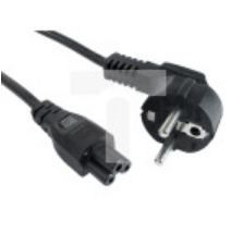 Kabel zasilający LAPTOP (MIKI) IEC 7/7 - IEC 320 C5 1.8m VDE czarny CA-C5CA-11CC-0018-BK
