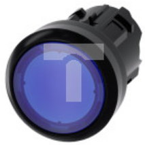 Przycisk podświetlany 22mm tworzywo niebieski z samopowrotem 3SU1001-0AB50-0AA0