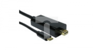 Kabel adaptera, 3840 x 2160, do wyświetlaczy: 1, USB C, USB 3.1, Mini DisplayPort