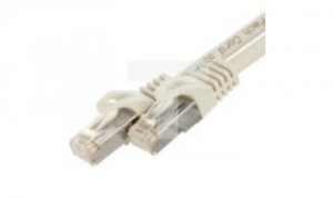 Patchcord S/FTP kat.7 PiMF kabel sieciowy LAN 2x RJ45 PoE szary 3m NEKU