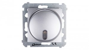 Simon 54 Dzwonek elektroniczny 12V 70dB IP20 srebny mat DDT1.01/43