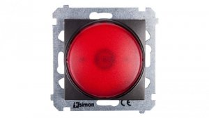 Simon 54 Sygnalizator świetlny LED czerwone światło antracyt DSS2.01/48