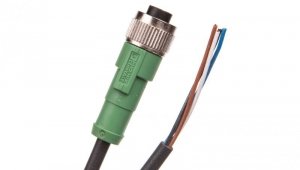 Kabel czujnika/urządzenia wykonawczego 4P M12 prosty, wolny koniec przewodu 5m SAC-4P- 5,0-PUR/M12FS 1668124