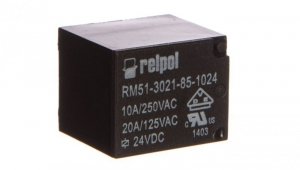 Przekaźnik miniaturowy 1Z 10A 24V DC PCB RM51-3021-85-1024 2614710