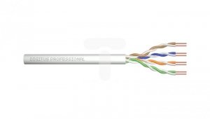 Kabel teleinformatyczny U/UTP kat. 5e LS0H drut szary Dca DK-1514-VH-5 /500m/