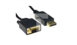 Kabel DisplayPort 5m Męskie DisplayPort to Męski adapter VGA Czarny