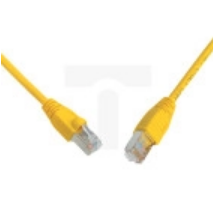 Patchcord CAT6 SFTP PVC 1m żółty snag-proof C6-315YE-1MB