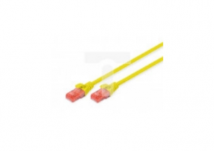 Kabel krosowy (patch cord) RJ45-RJ45 kat.6 U/UTP AWG 26/7 PVC 10m żółty DK-1612-100/Y