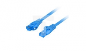 Kabel krosowy patchcord S/FTP kat.6A LSZH CCA niebieski 15m