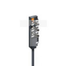 Koncentrator aktuator/sensor z wskaźnikiem funkcyjnym i operacyjnym LED 6-portów gniazdo M8 3-polowy ASBM 6/LED 3-344/5 M