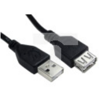 Kabel USB, dł. 0.5m, kolor: Czarny