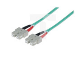 Kabel krosowy Patchcord światłowodowy OM3 50/125 MM SC-SC Duplex 1m INT 751025