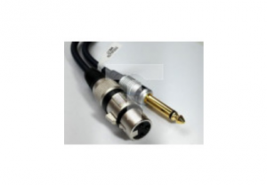 Kabel przyłącze mikrofonowe gn.XLR 3p/wt.Jack 6,3 mono MK17 /5,0m/